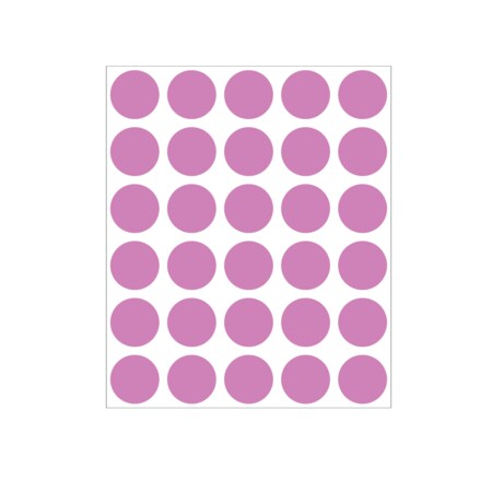Nevs 3/4" Color Coding Dots Magenta - Sheet Form DOT-34M Magenta